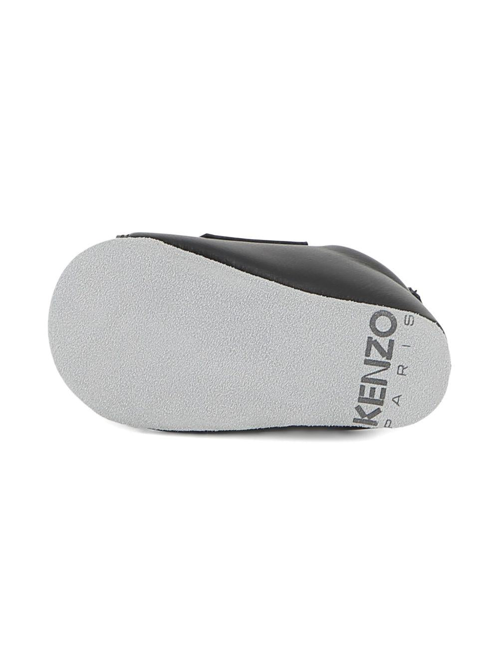 Scarpine primi passi per neonato Kenzo Kids nere con dettaglio coda K61854 095 KENZO KIDS