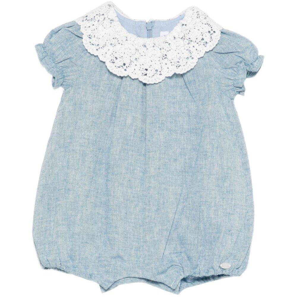 Tutina per neonata Tartine & Chocolat azzurra con dettaglio in pizzo CC33080 40 TArtine & Chocolat KIDS