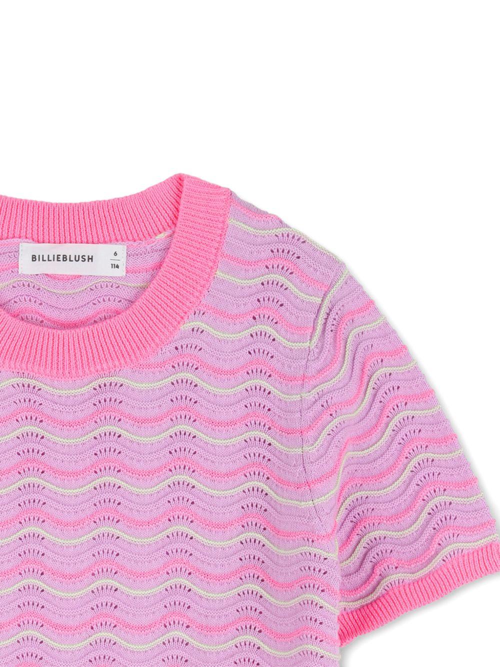 T-shirt per bambina Billieblush rosa a fantasia U21944 929 BILLIEBLUSH KIDS