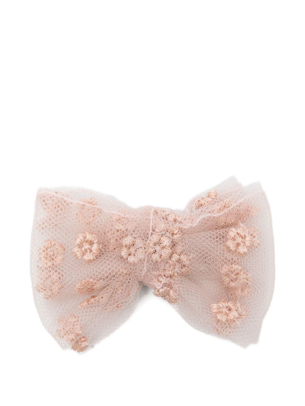 Fermaglio per capelli per bambina Bonpoint rosa con decorazioni floreali S06GHAW00018 123C BONPOINT KIDS