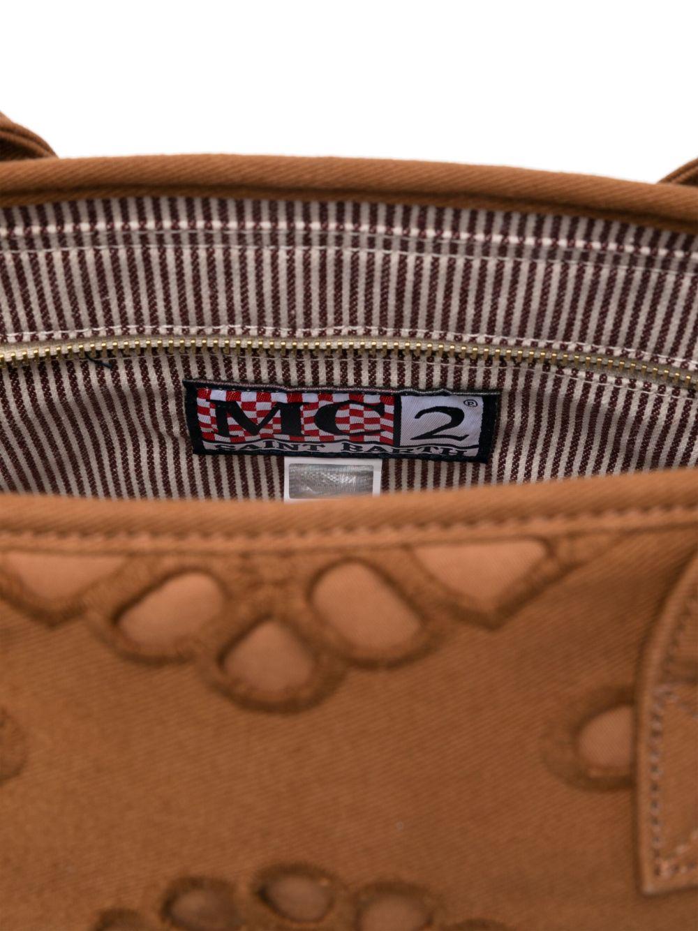 Borsa Vanity MC2 Saint Barth marrone in pizzo sangallo VANI0029 09058L MC2 ST. BARTH KIDS