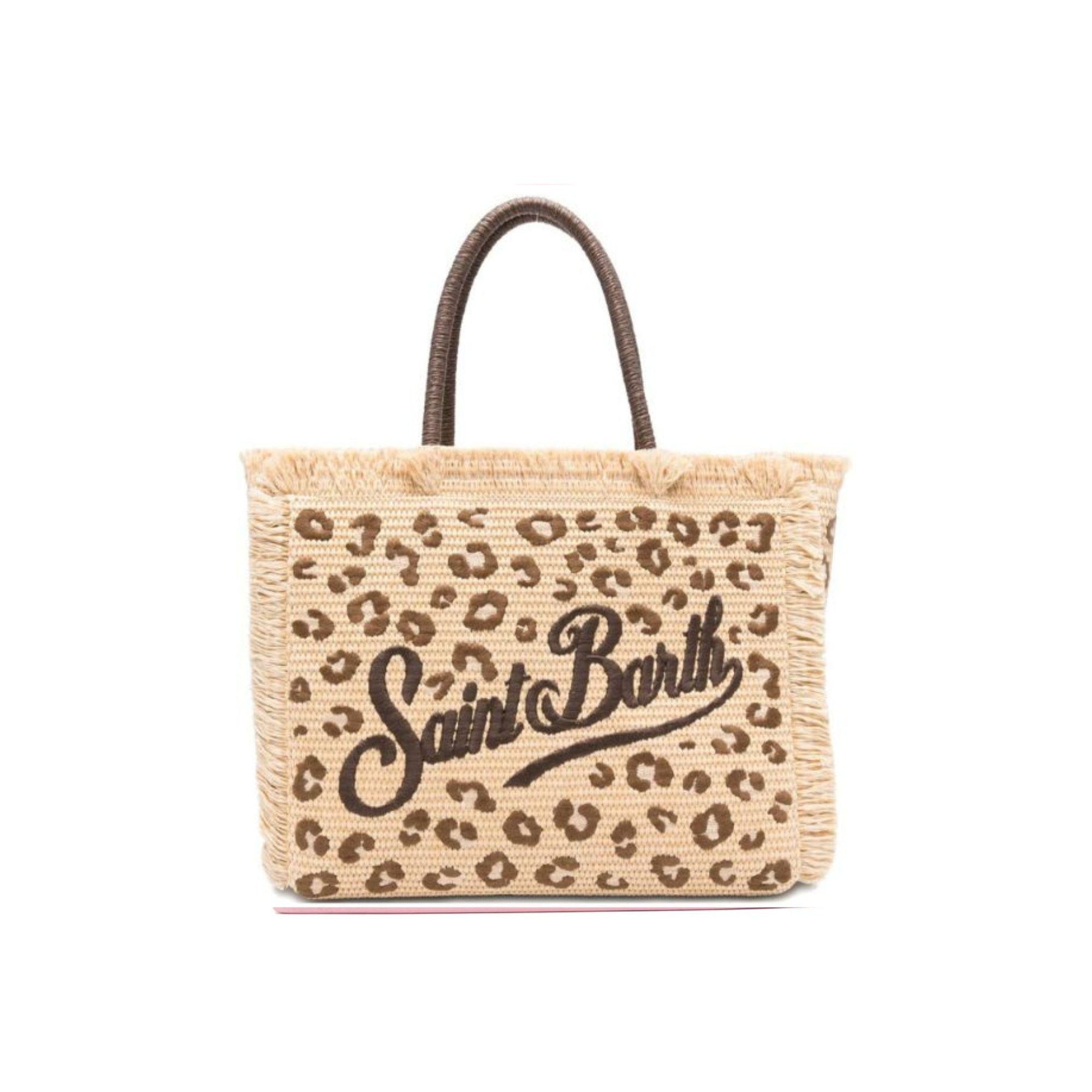 Borsa Vanity MC2 Saint Barth animalier con logo ricamato sul davanti VANI021 00349L MC2 ST. BARTH KIDS