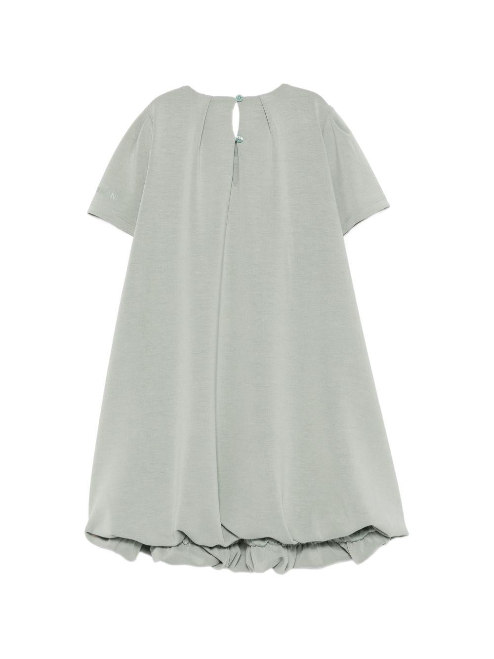 Abito per bambina Emporio Armani Kids verde plsserato EG000844 AF16133 U9019 EMPORIO ARMANI KIDS