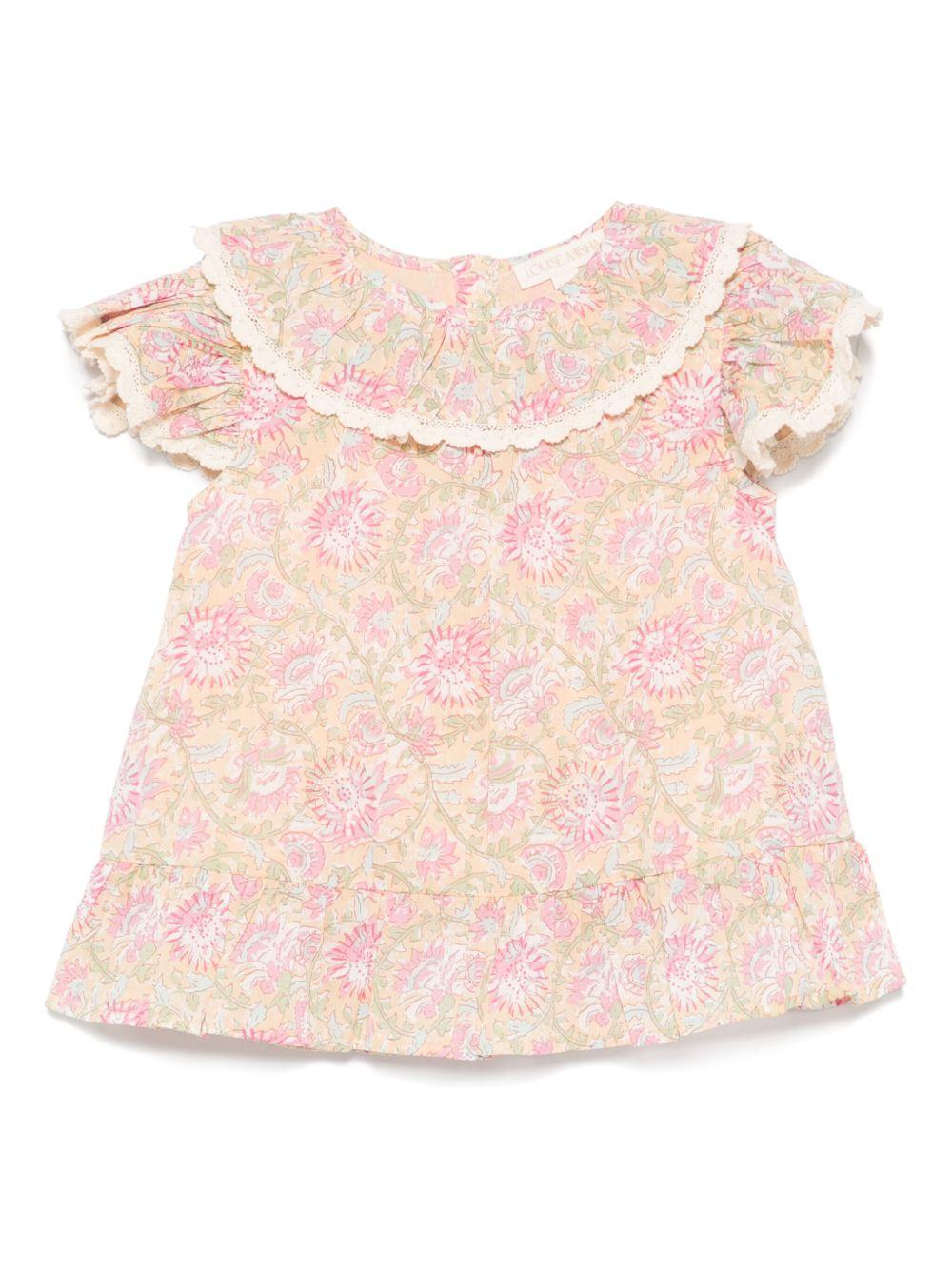 Abito per neonata Louise Misha Morlina giallo con maniche corte FRI-S25-S0152 YELLOW LOUISE MISHA