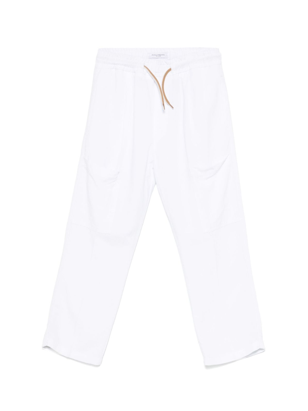 Cargo in cotone per bambino Paolo Pecora Kids bianco con coulisse PP4006 GESSO PAOLO PECORA KIDS
