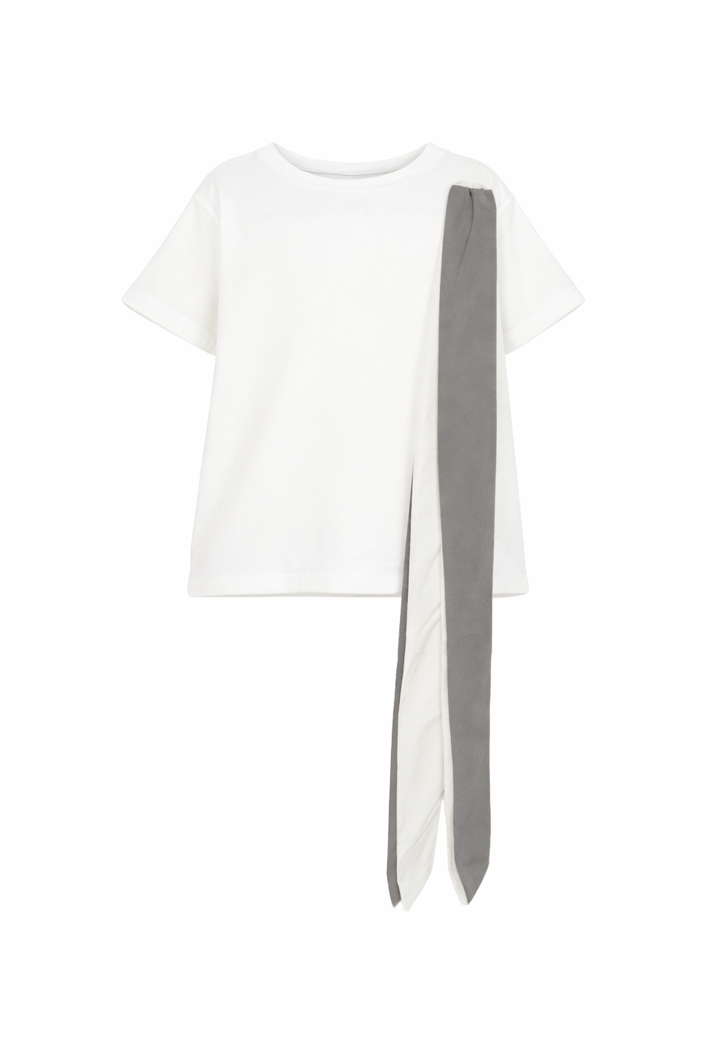 T-shirt per bambina Douuod Kids bianca con dettaglio fiocco DY8A41 Z3708 101 DOUUOD