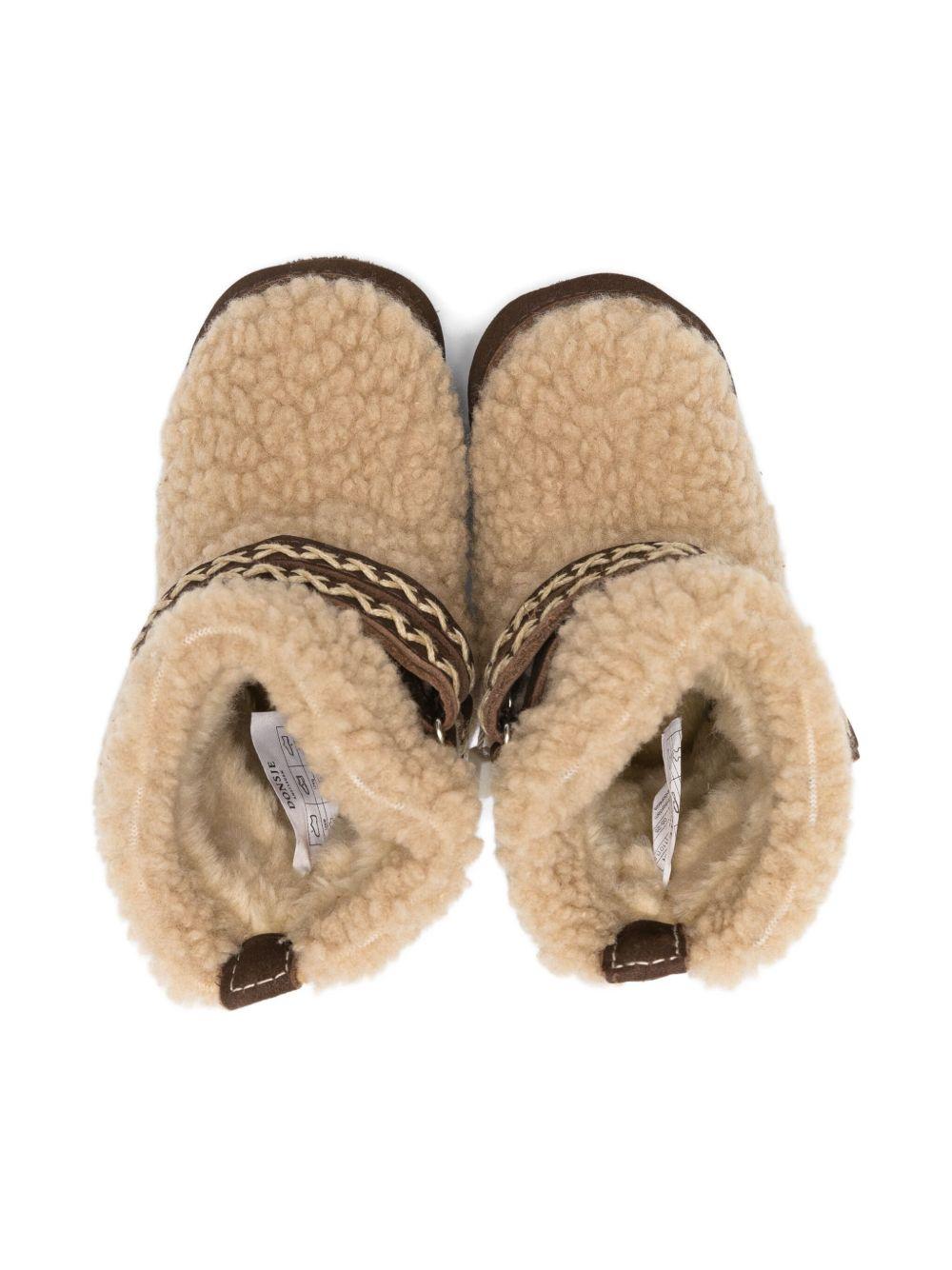 Stivali per neonata Donsje beige con suola in camoscio 1042000 NL113 DONSJE