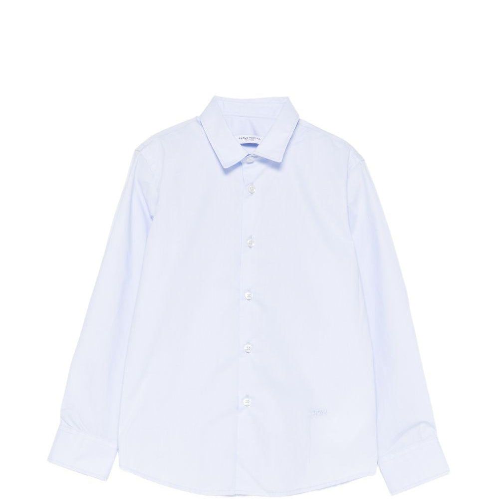 Camicia per bambino Paolo Pecora Kids azzurra a maniche lunghe PP4225 AZZURRO PAOLO PECORA KIDS