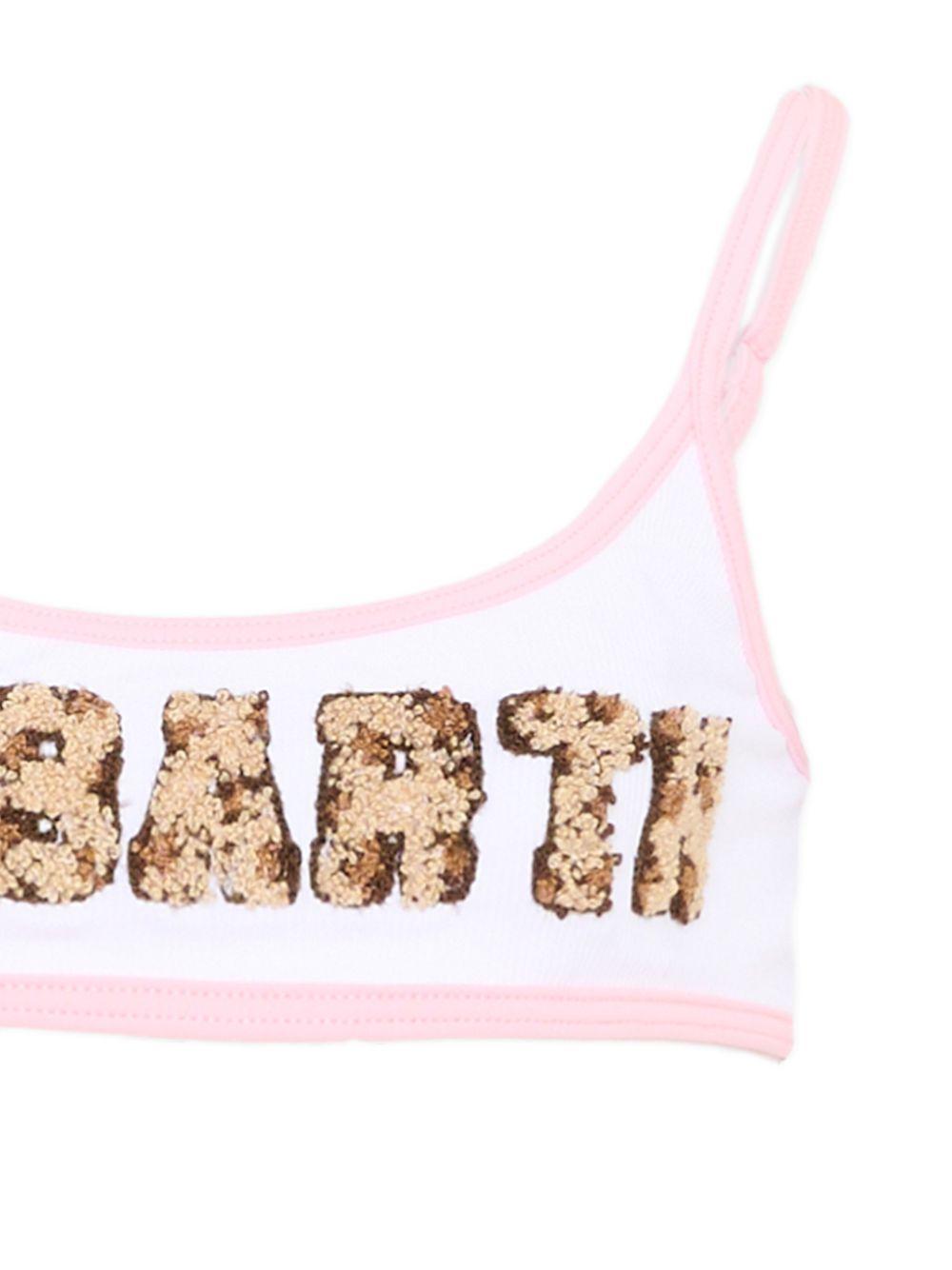 Costume da bagno per bambina MC2 Saint barth Kids bianco con laccetti JAI0002 03209L MC2 ST. BARTH KIDS