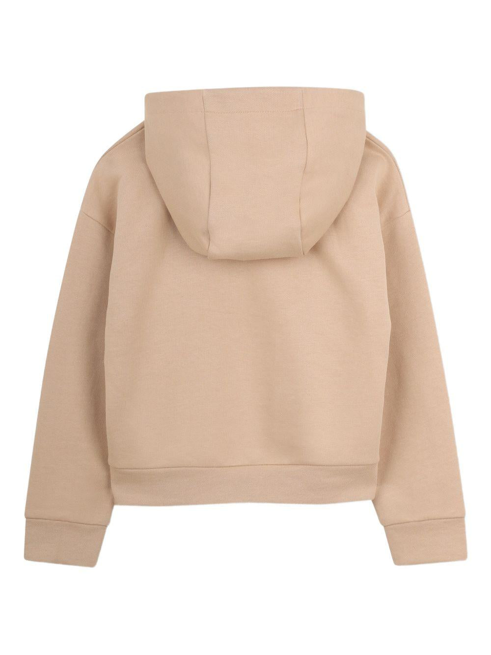 Felpa per bambino Michael Kors Kids beige con cappuccio R30590 215 MICHAEL KORS KIDS