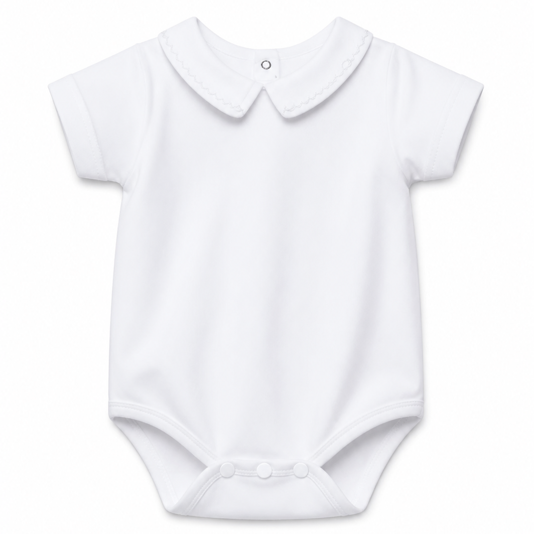 Tutina per neonati Tartine Et Chocolat bianca con colletto a punta CC11011 01 TArtine & Chocolat KIDS