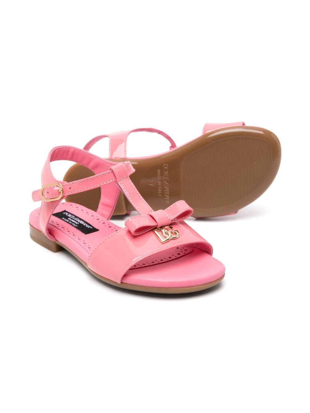 Sandali con fiocco D11155 A1328 80424 DOLCE & GABBANA KIDS