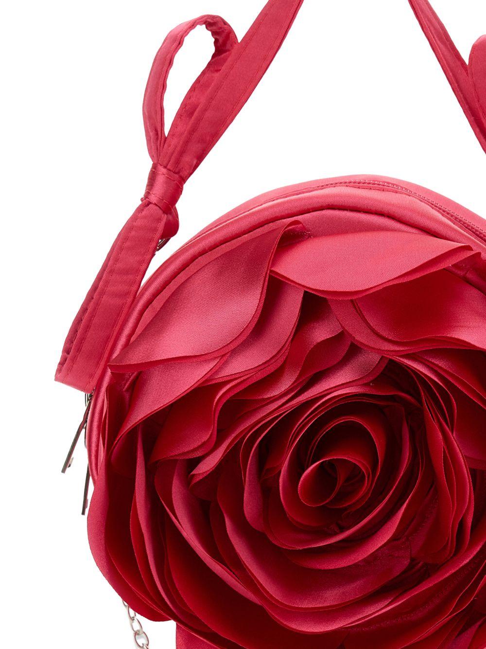 Borsa a spalla per bambina Monnalisa rossa con design a forma di rosa 19G011 7066 0095 MONNALISA KIDS