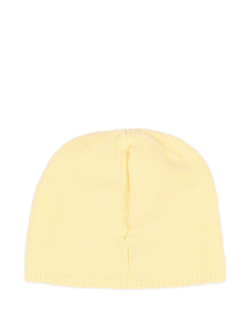 Cappello per neonati Paz Rodriguez giallo con logo 040-120513 05 PaZ RODRIGUEZ KIDS