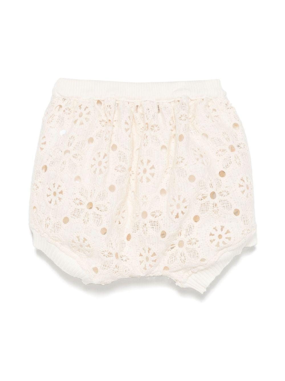 Shorts per neonata JESURUM BABY Leila beige con ricamo LEILA VAR.41 JESURUM