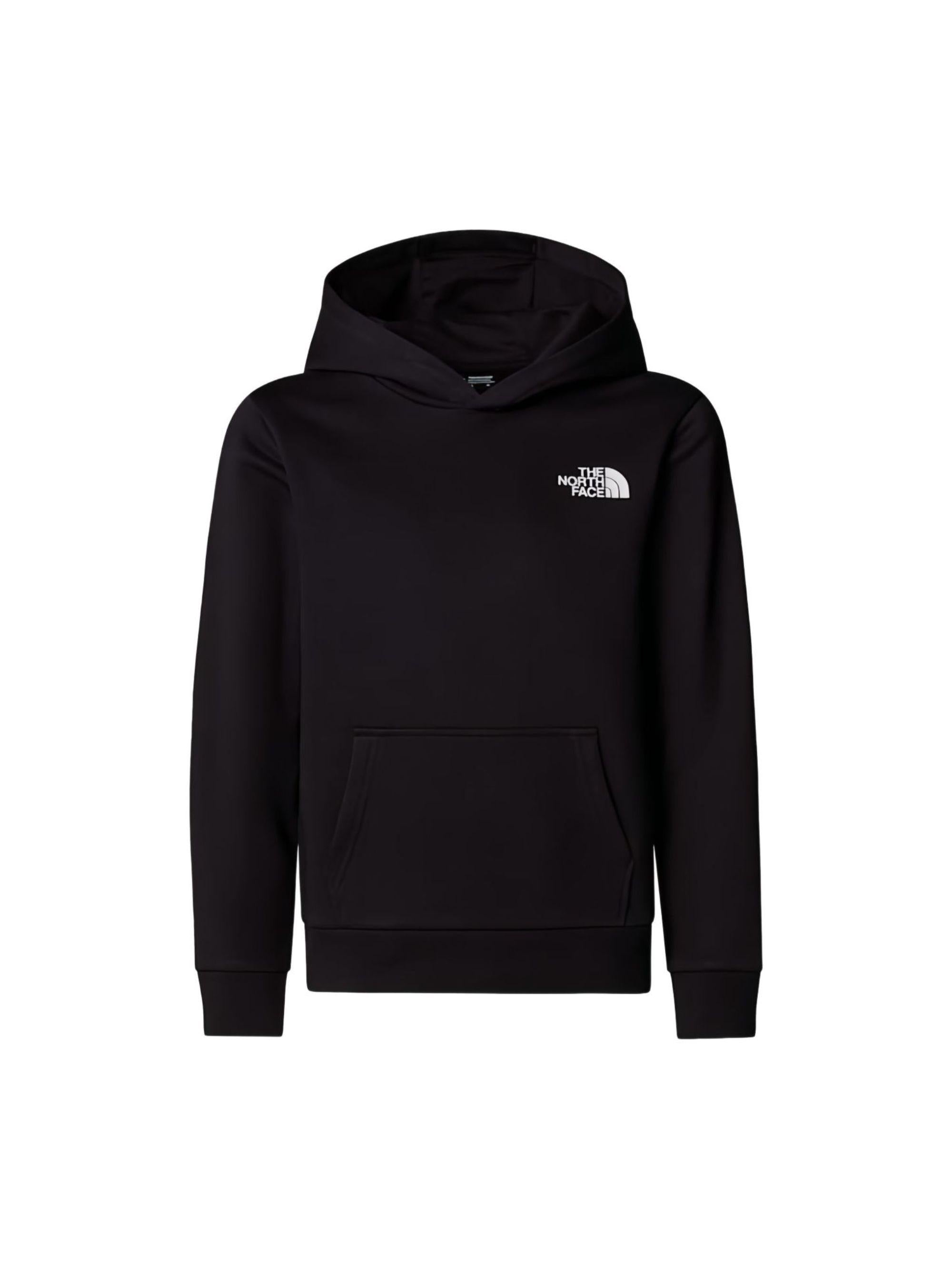 Felpa per bambino The North Face Kids nera con logo sul davanti NF0A8GR4 JK31 THE NORTH FACE KIDS