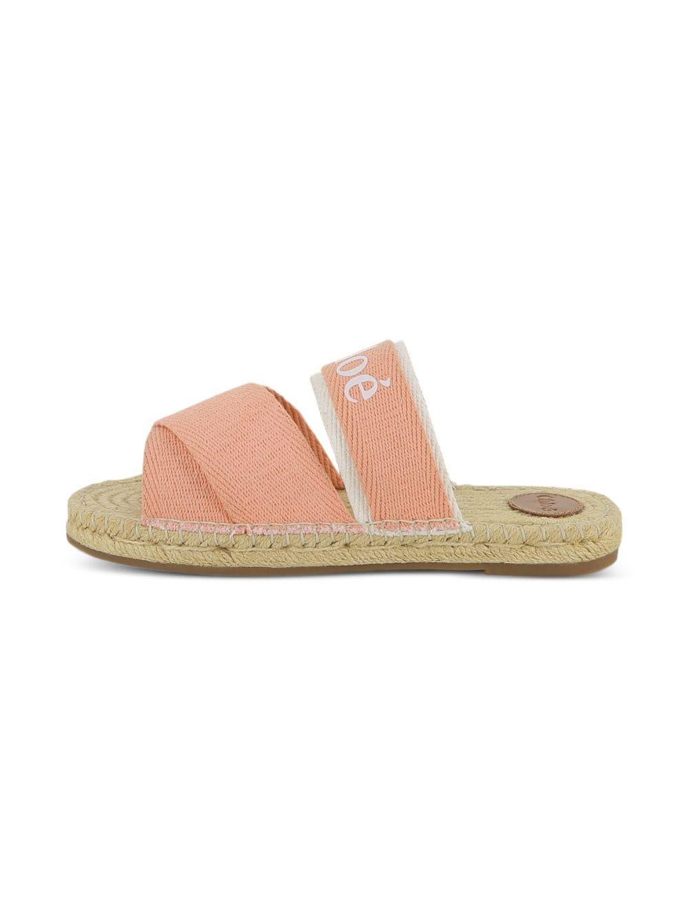 Sandali per bambina Chloé Kids rosa con fasce incrociate C20885 43A CHLOE' KIDS