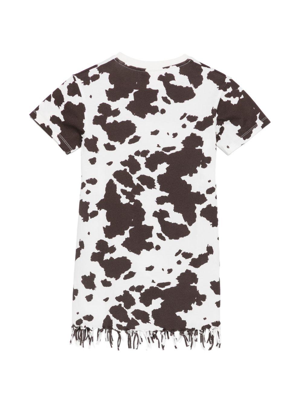 Abito per bambina MC2 Saint Barth Kids bianco con stampa animalier ABY0001 03851L MC2 ST. BARTH KIDS