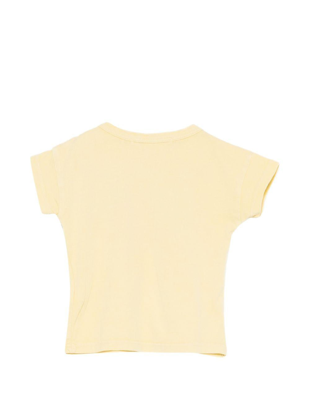 T-shirt per neonati Bobo Choses gialla con stampa grafica rapa B126AB011 721 BOBO CHOSES KIDS
