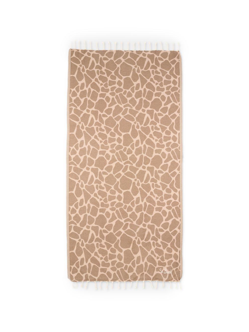 Telo mare MC2 Saint Barth animalier con dettaglio frange FOUT009 01061L MC2 ST. BARTH KIDS