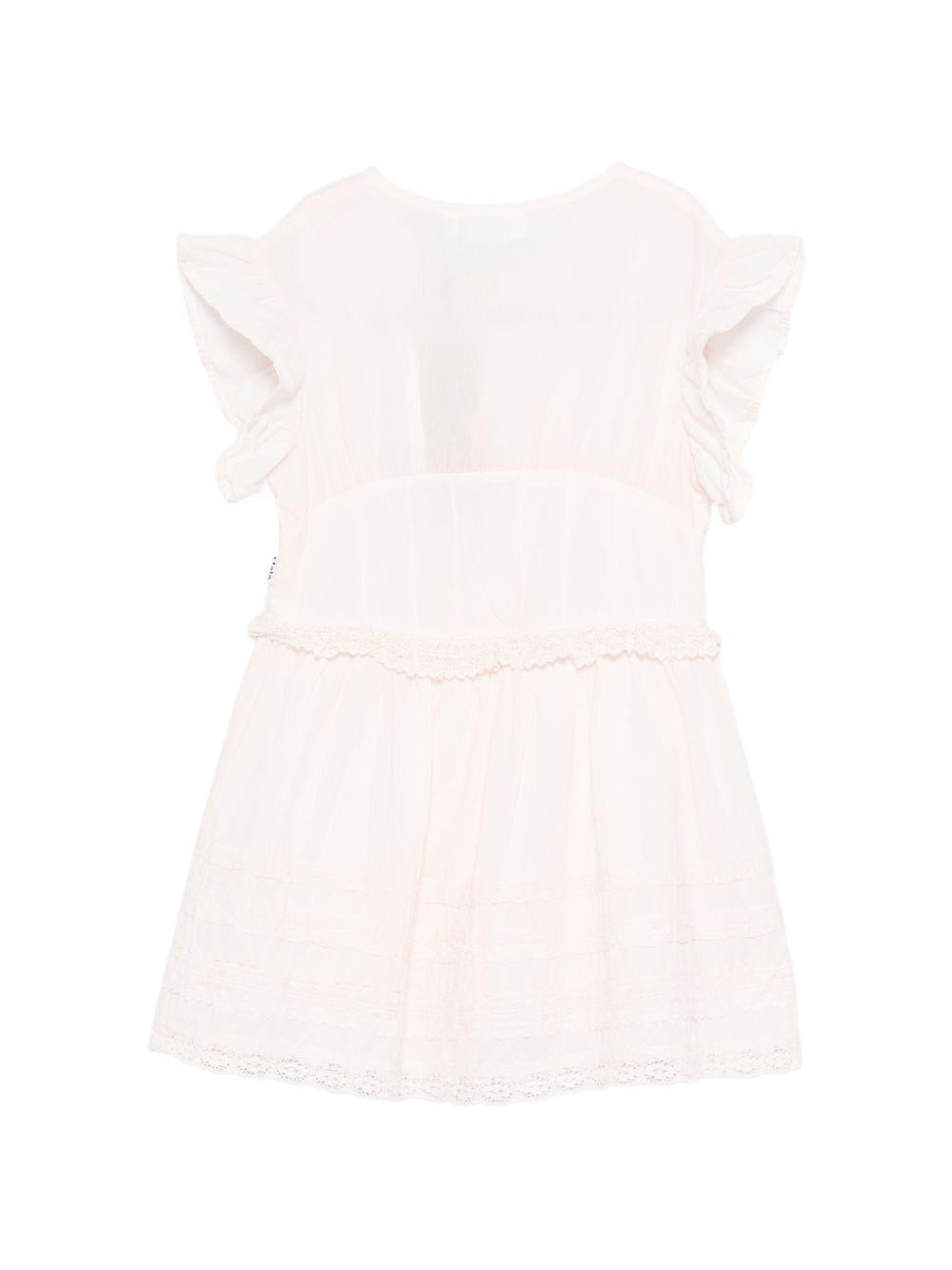 Abito per bambina Molo rosa chiaro in pizzo 2S26E126 5647 MOLO KIDS