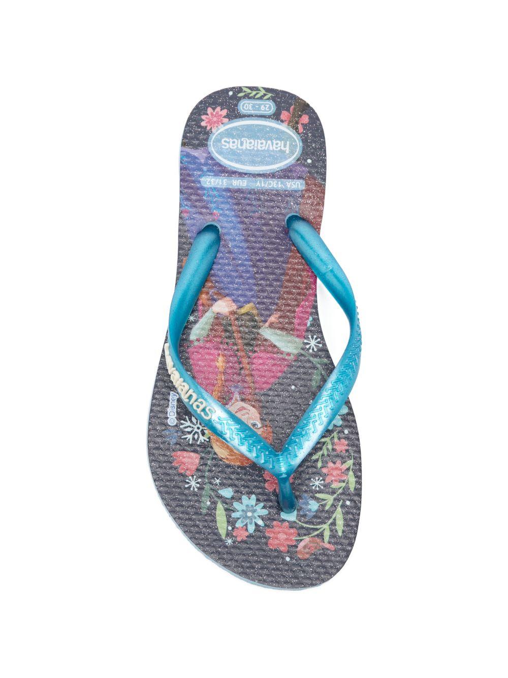 Infradito per bambina Havaianas Kids x Disney azzurre con stampa grafica Anna 4123328 2704 HAVAIANAS KIDS