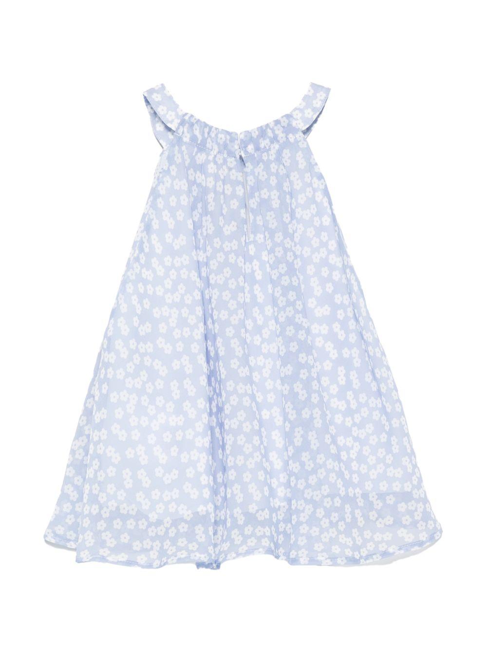 Top per bambina Stella McCartney Kids blu con stampa floreale all-over TY5B21 K0268 602BC STELLA McCARTNEY KIDS