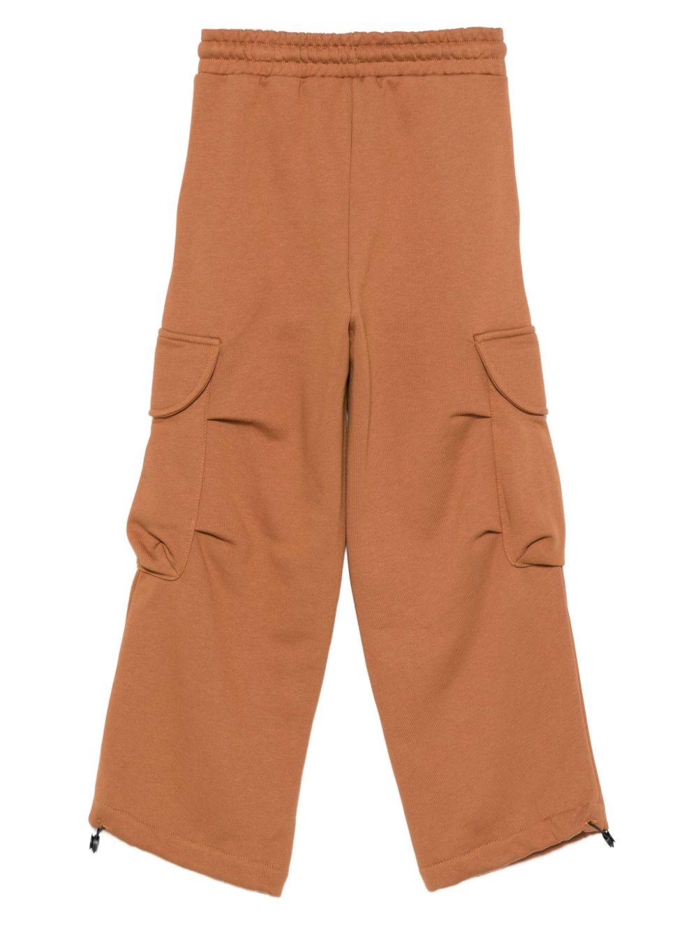 Pantaloni cargo per bambino MSGM Kids marroni con coulisse F5MSJUFP025 MS046 MSGM KIDS