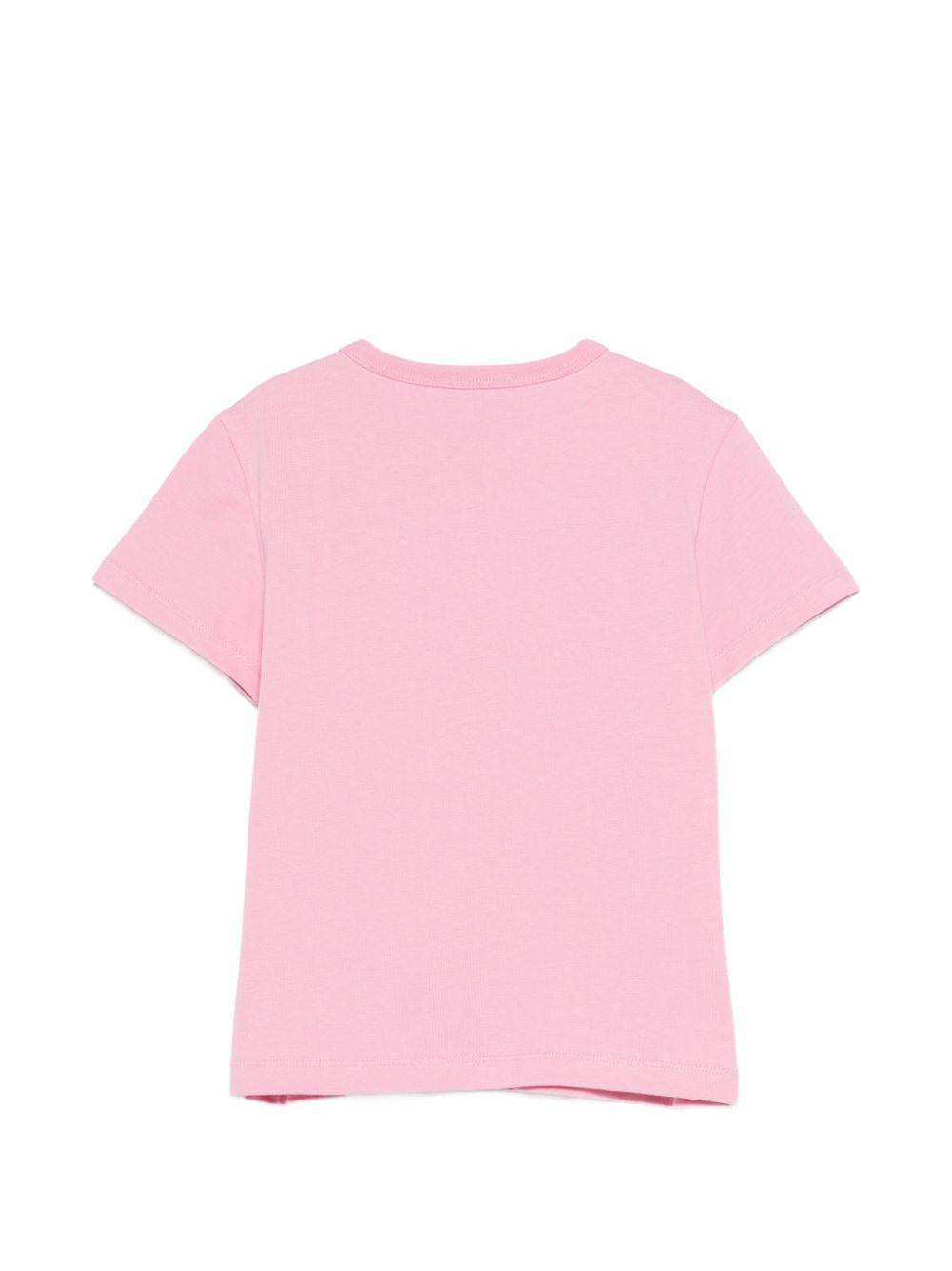 T-shirt per bambina Emilio Pucci Junior rosa con stampa grafica PY8A01 Z3672 552AR EMILIO PUCCI KIDS
