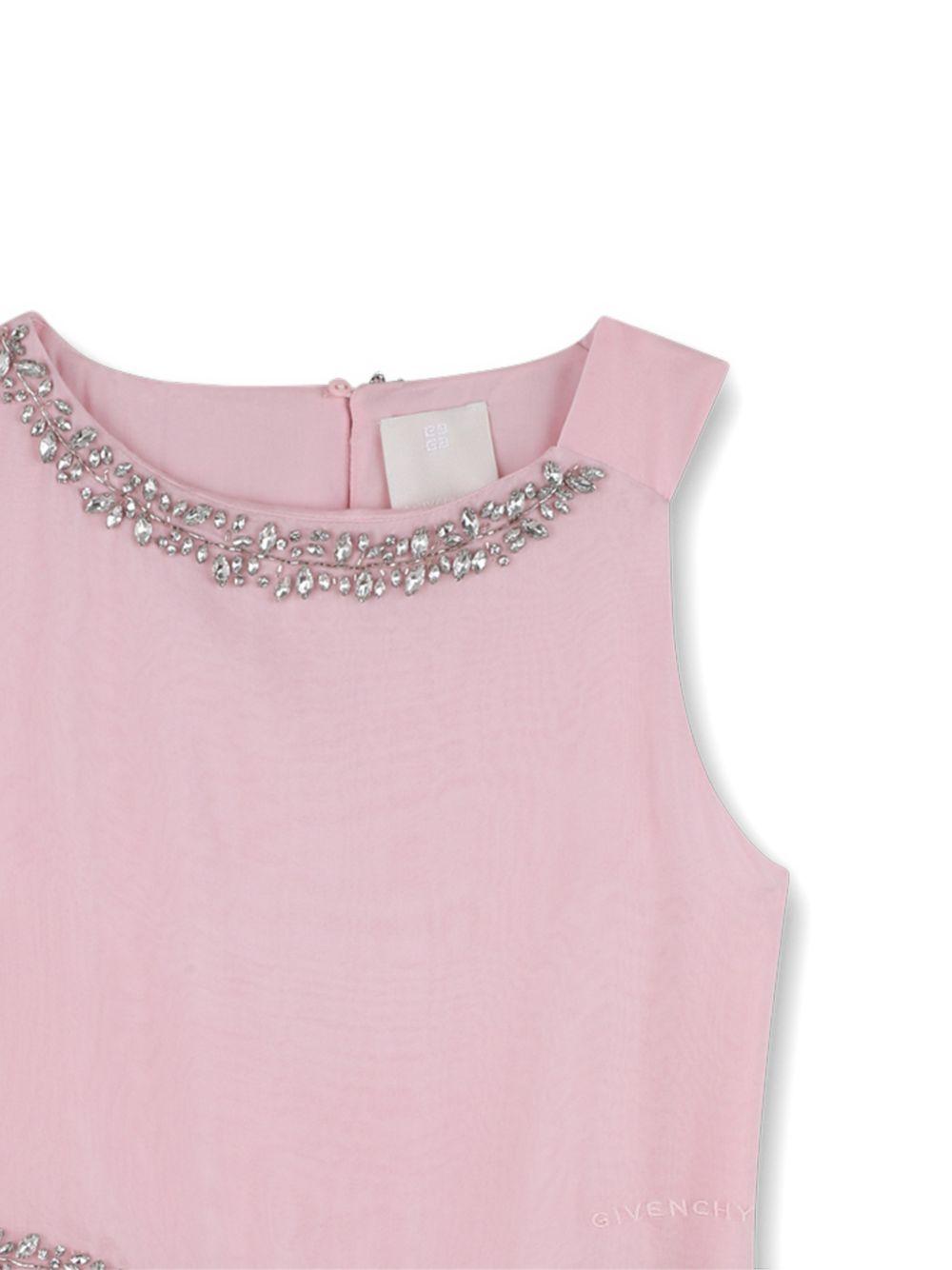 Abito per bambina Givenchy Kids rosa con design asimmetrico H31226 44Z GIVENCHY KIDS