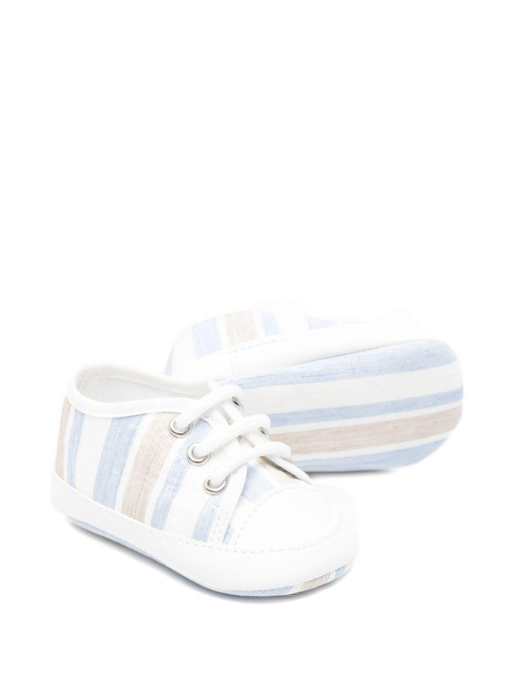 Scarpine primi passi per neonato Colorichiari azzurre con dettaglio a righe MN958468 4885 53 COLORICHIARI KIDS