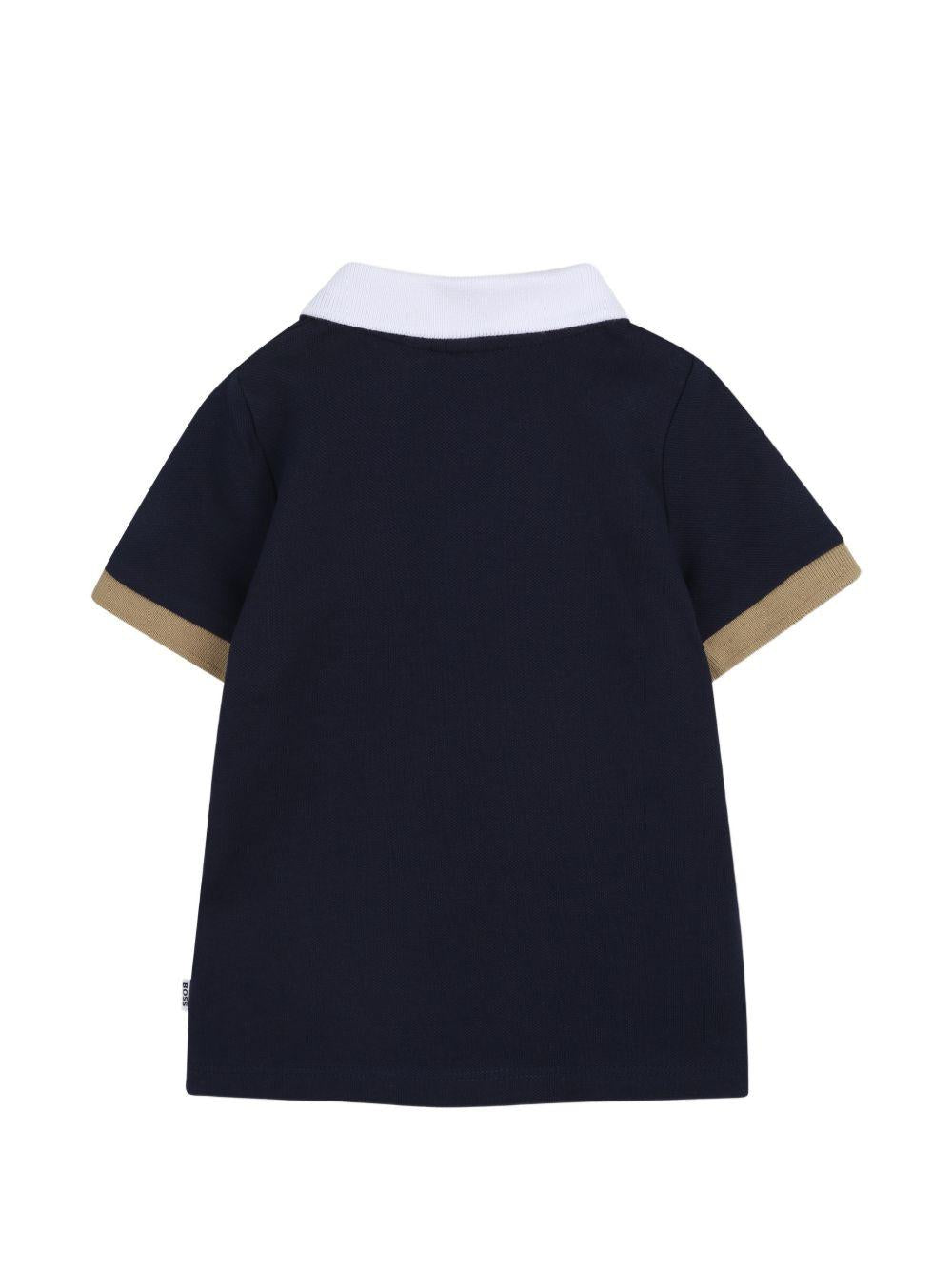 Polo per neonato Boss Kids multicolor con stampa logo sul petto J52878 849 BOSS KIDS