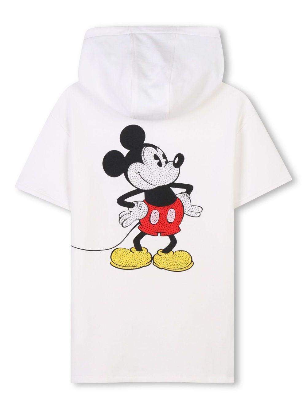 Abito con cappuccio x Disney per bambina Marc Jacobs Kids bianco con orlo dritto W60519 126 THE MARC JACOBS KIDS