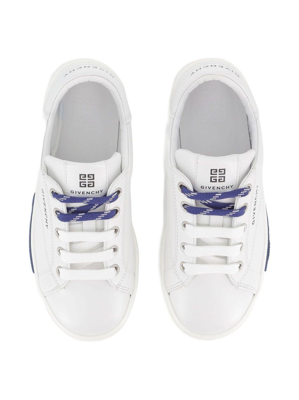 Sneakers per bambino Givenchy Kids bianche con logo goffrato H31042 10P GIVENCHY KIDS