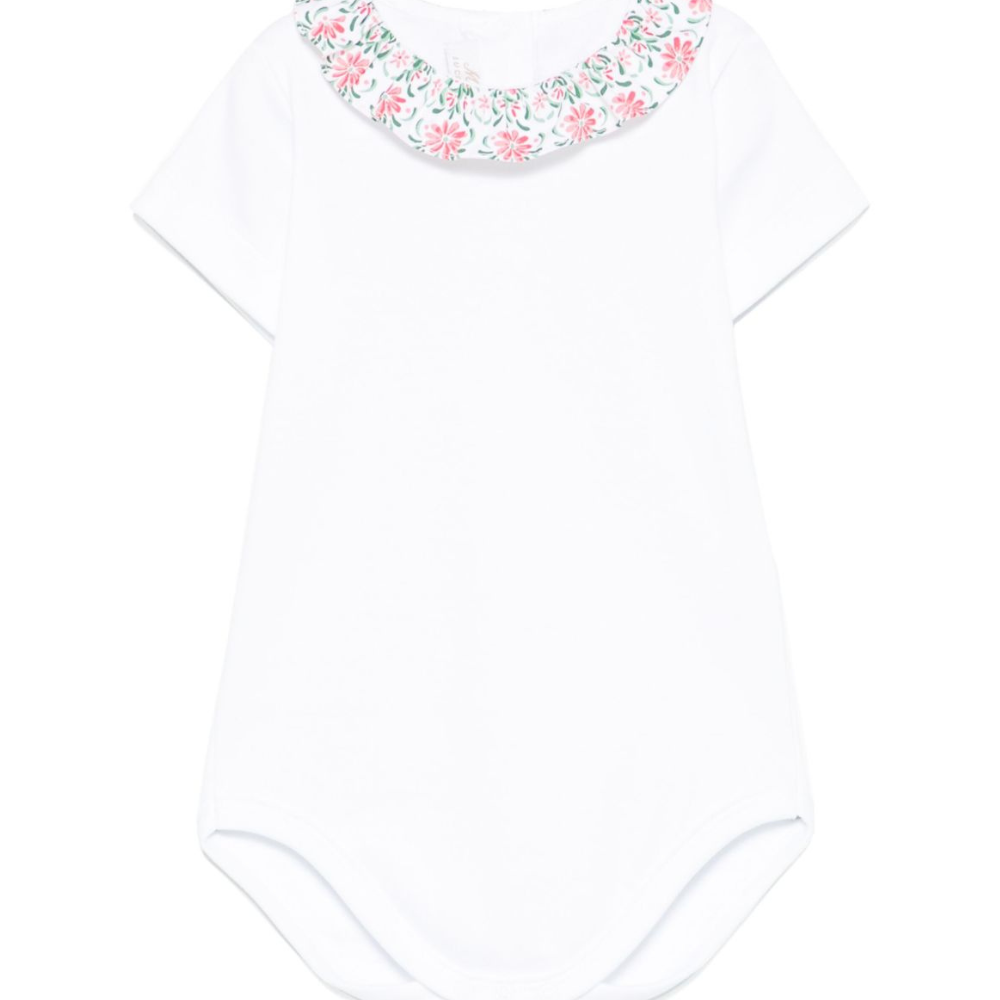 Body per neonata Mariella Ferrari bianco con ruches CAE5 034 MARIELLA FERRARI KIDS