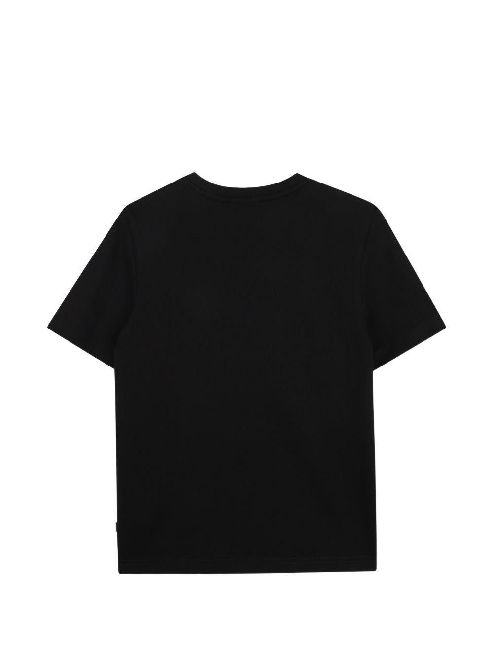 T-shirt per bambino Boss Kids nero con stampa grafica J52979 09B BOSS KIDS