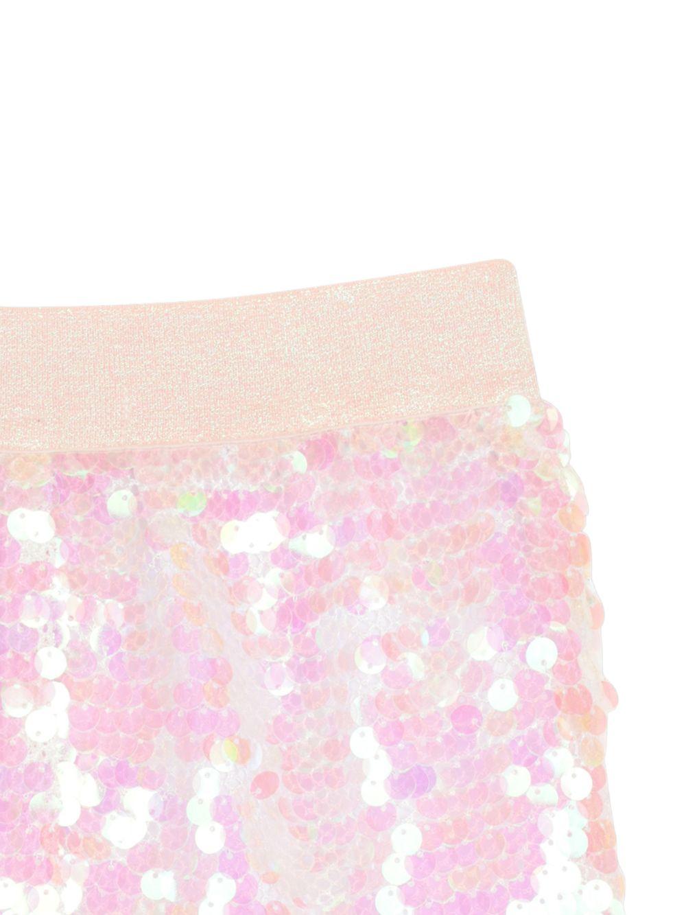 Shorts per bambina Billieblush rosa con decorazione a paillettes U21880 111 BILLIEBLUSH