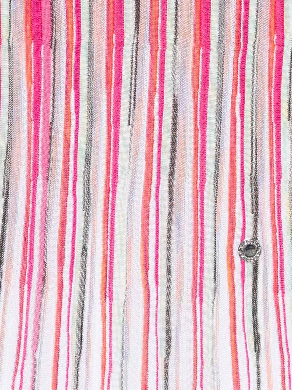 Abito per bambina Missoni Kids multicolore con motivo a righe bianche MY1C62 X0182 999 MISSONI KIDS