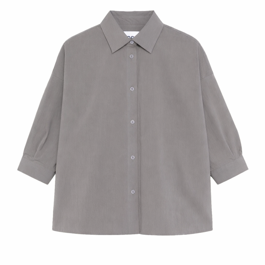 Camicia per bambina Douuod Kids grigia on colletto classica DY5A90 P0589 907 DOUUOD