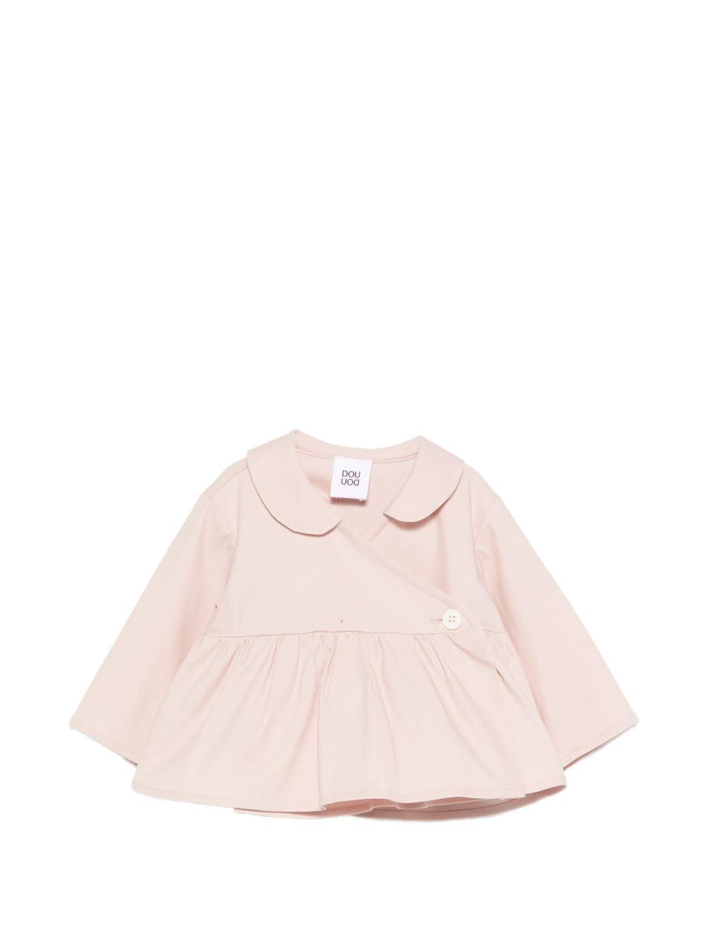 Blusa per neonata Douuod Kids rosa con colletto tondo DY2007 G0197 504 DOUUOD