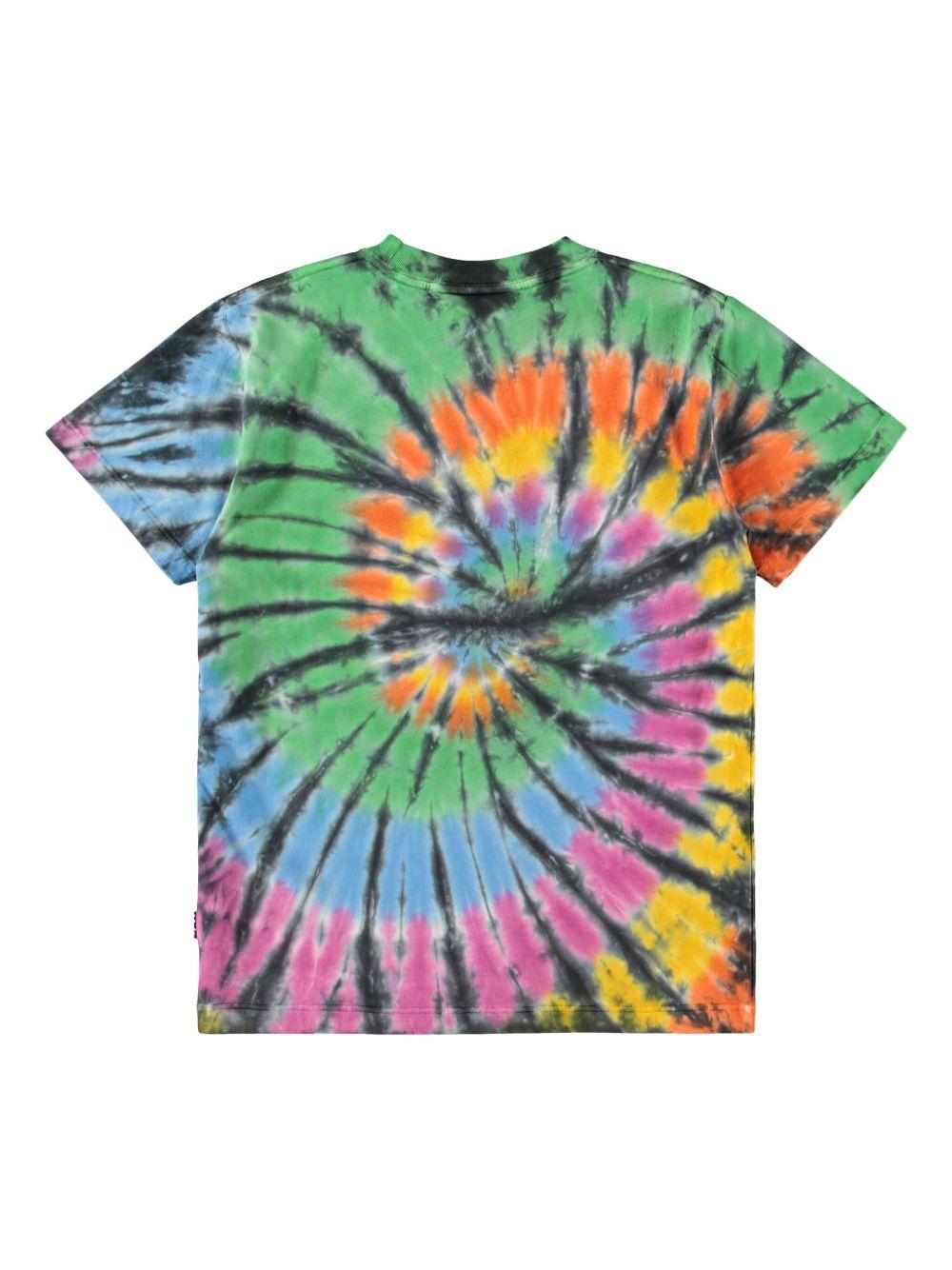 T-shirt Roxo per bambini Molo multicolore con fantasia tie-dye 6S26A212 5986 MOLO