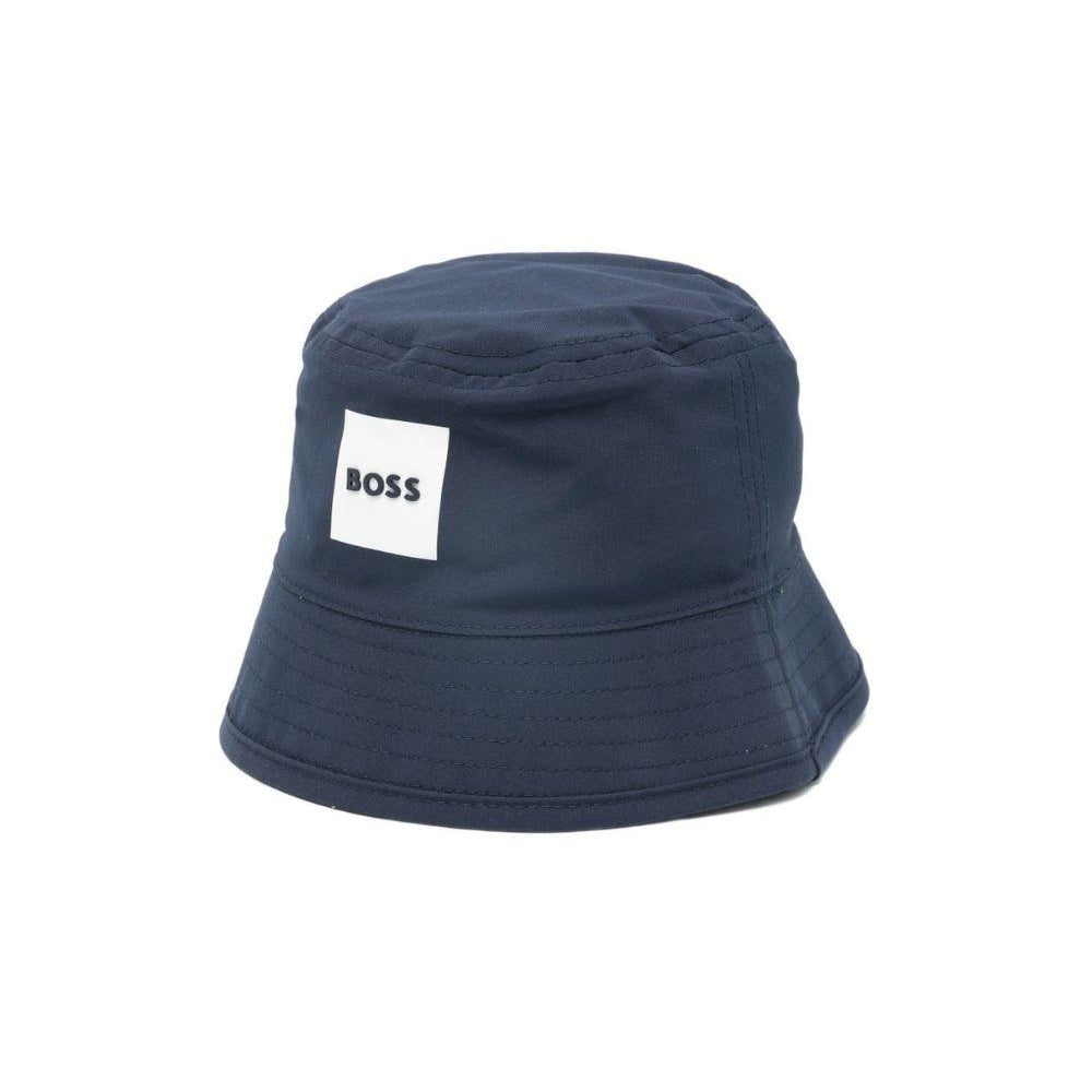 Cappello bucket per neonato BOSS Kids blu reversibile J53140 849 BOSS KIDS
