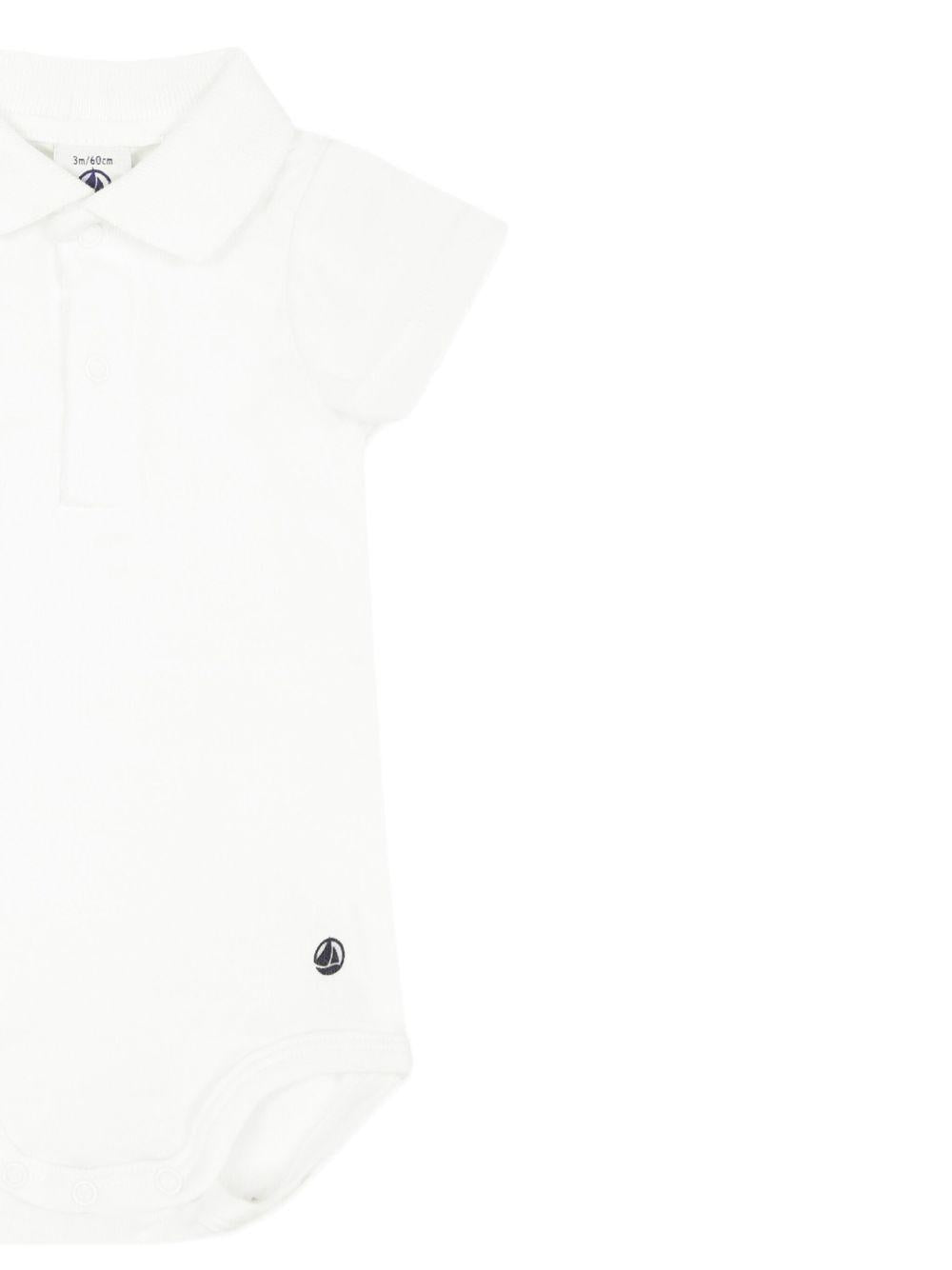 Tutina per neonati Petit Bateau bianca con colletto A09ZH 01 PETIT BATEAU KIDS