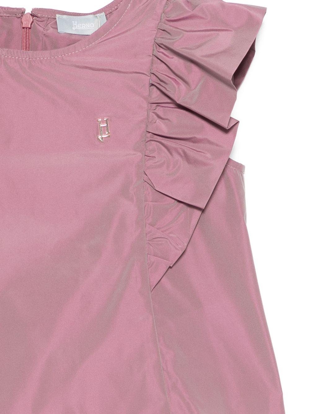 Blusa per bambina Herno Kids rosa con volant BL000001G12483Z 4173 HERNO KIDS