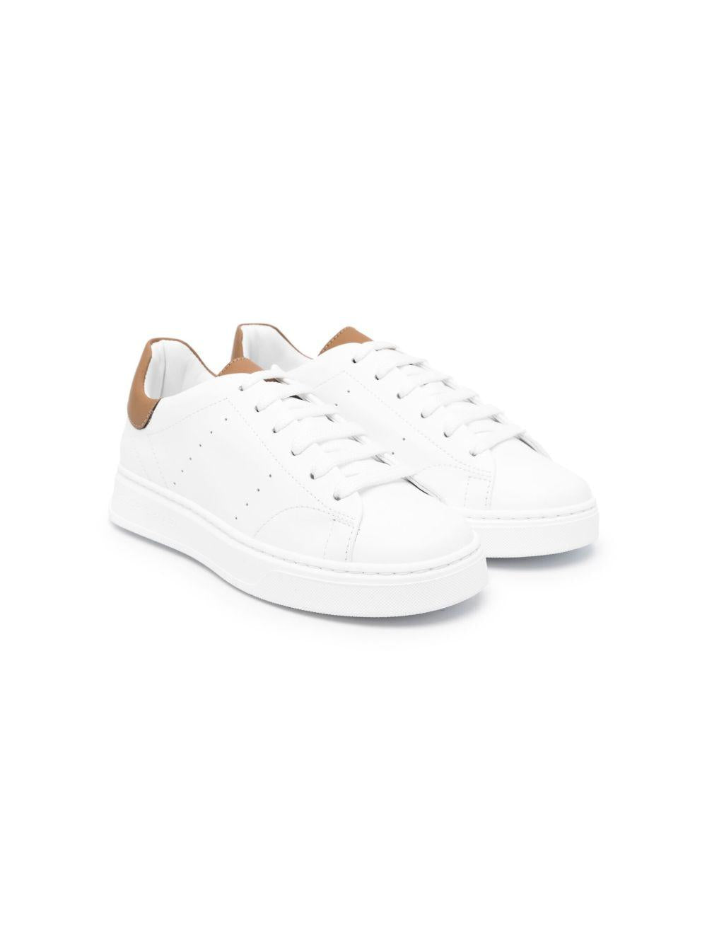 Sneakers per bambino Colorichiari bianco con decorazione con tallone a contrasto MJ9576824498 1028 COLORICHIARI