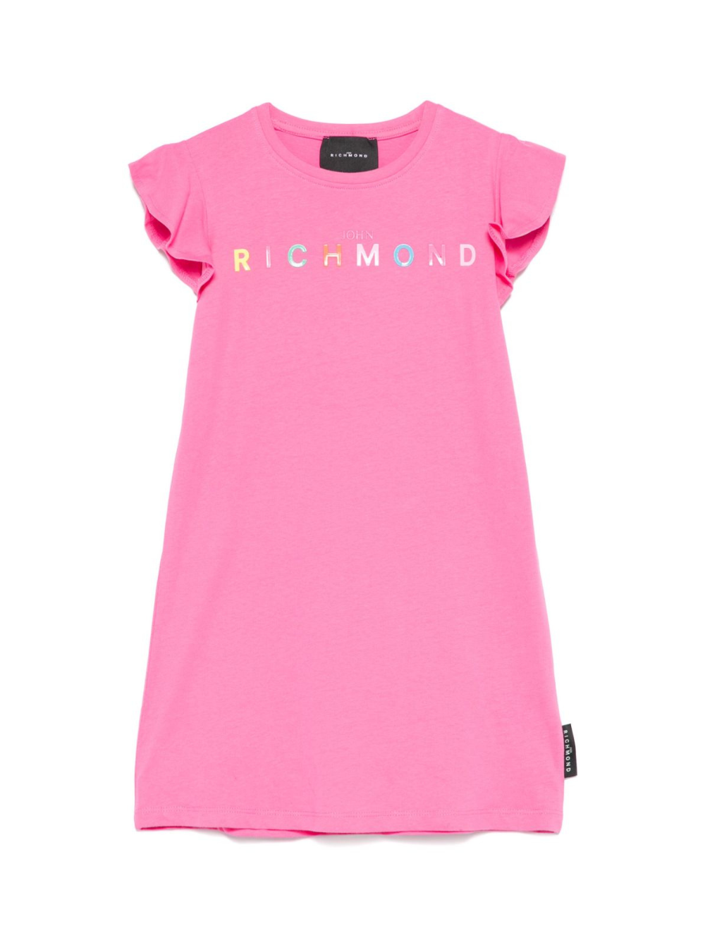 Abito per bambina John Richmond Junior fucsia con logo gommato RGP25159VE BARBIE JOHN RICHMOND KIDS