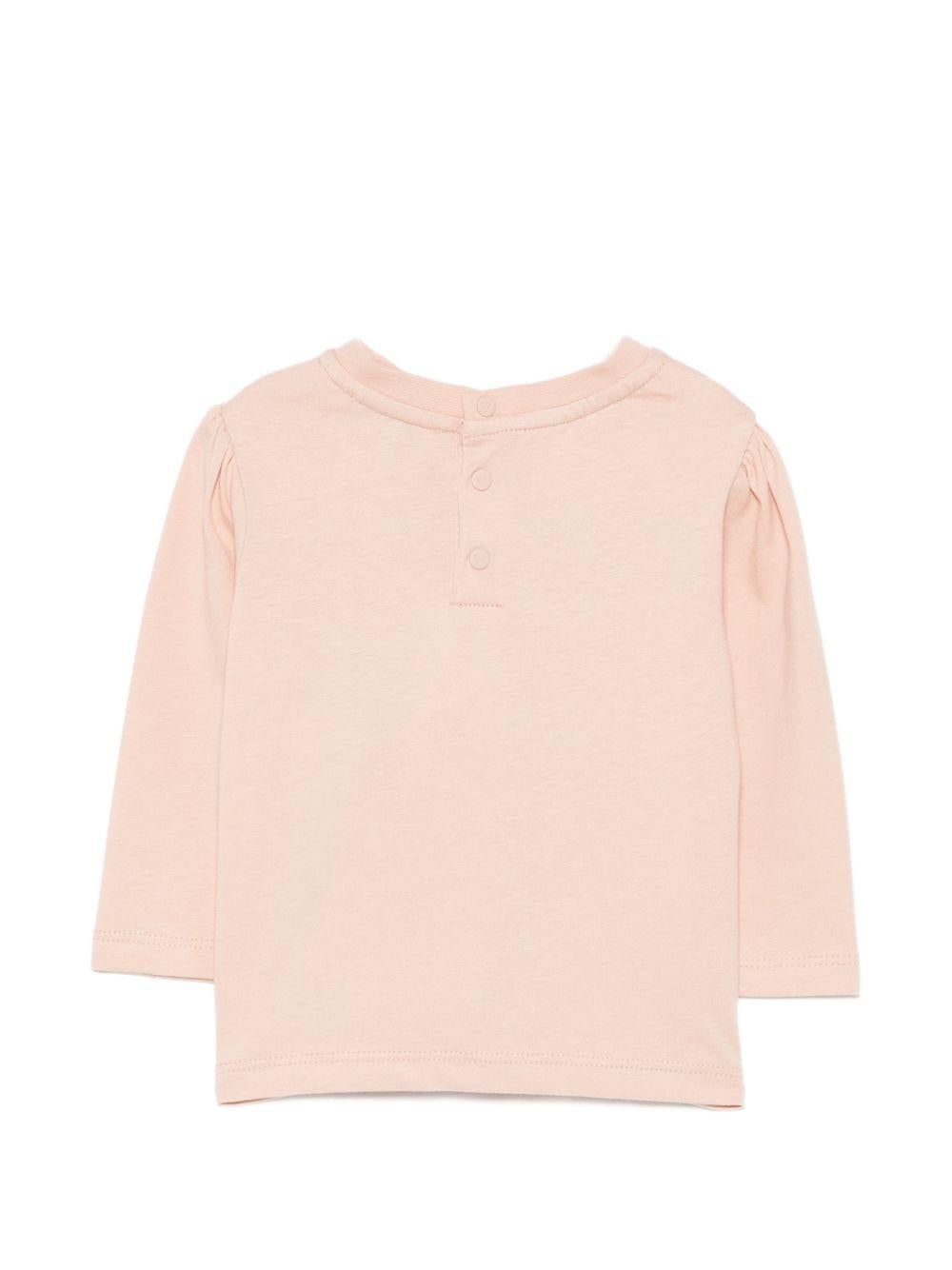 T-shirt per neonata Emporio Armani Kids rosa con stampa grafica EG000887 AF21820 U4133 EMPORIO ARMANI KIDS