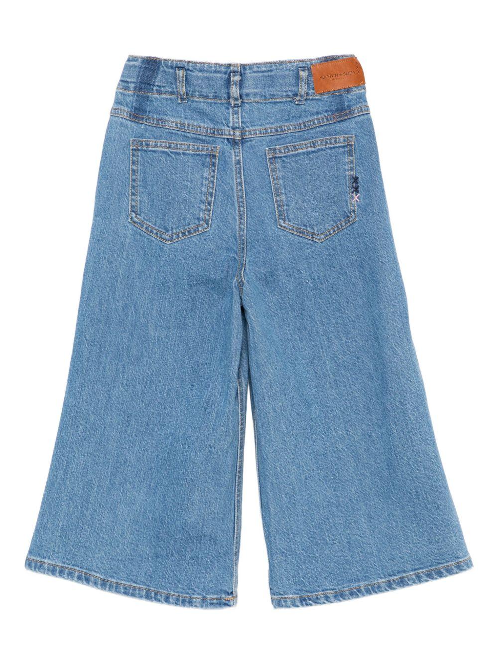Jeans per bambina Scotch & Soda Kids denim con tasche posteriori applicate 181752 410 SCOTCH&SODA