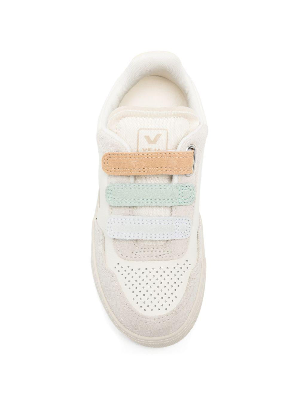 Sneakers per bambini Veja Kids v-90 con dettagli in pelle scamosciata BN2021651 PURE ALMOND NATURAL VEJA KIDS