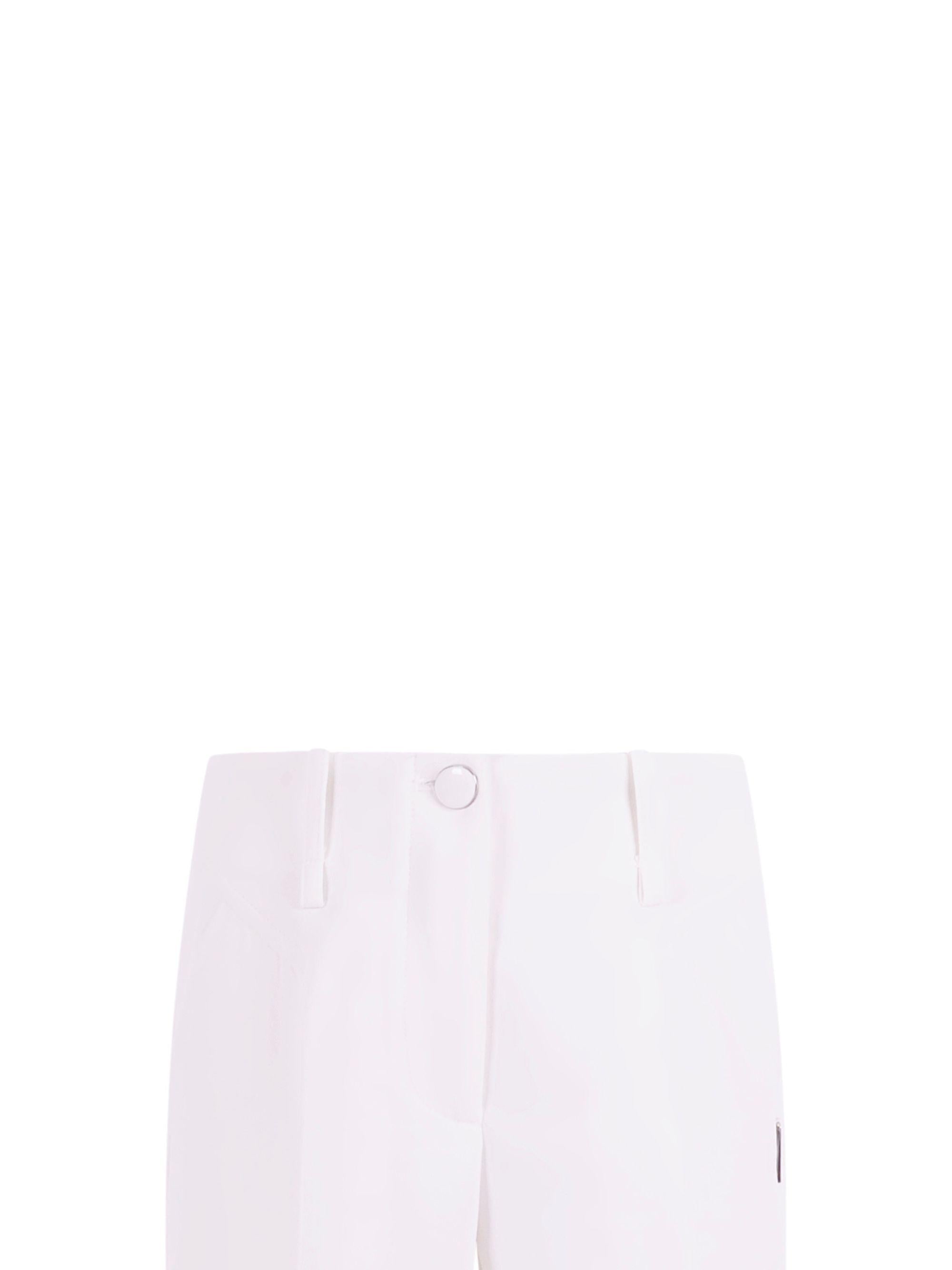 Pantaloni per bambina Monnalisa bianco con logo 71G404 7303 0001 MONNALISA KIDS